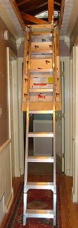 Useful Attic Storage solutions- can free up alot of space in your home